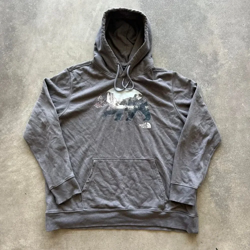 The-north-face Men's Grey and Brown Hoodie